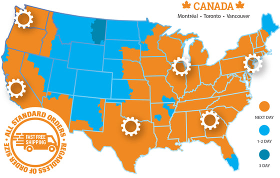 Summit Shipping Map